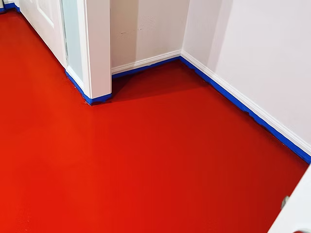 Solid Color Epoxy Floor Installation