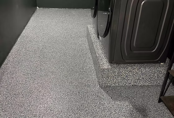 Epoxy flooring project 43: Laundry Rooms, Residential Homes