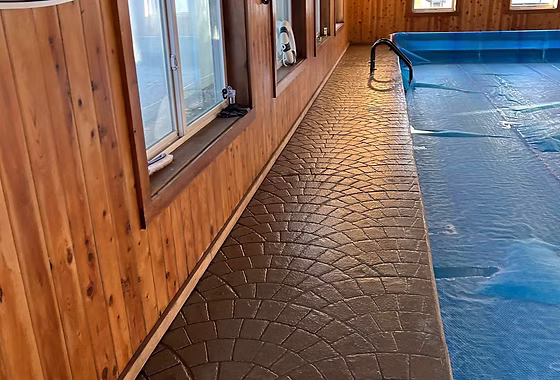 Epoxy flooring project 47: Pool Areas, Residential Homes