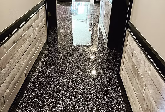 Epoxy flooring project 18: Hallways, Commercial Properties