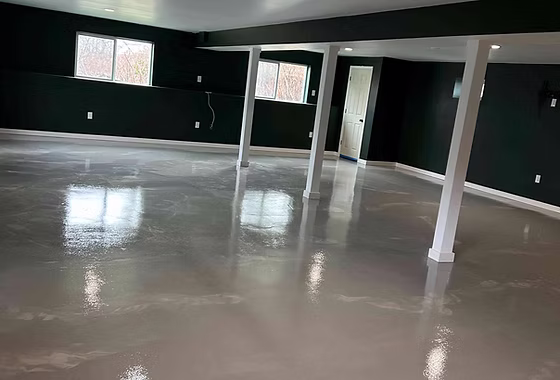 Epoxy flooring project 38: Basements, Residential Homes