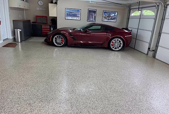 Epoxy flooring project 52: Garages, Residential Homes